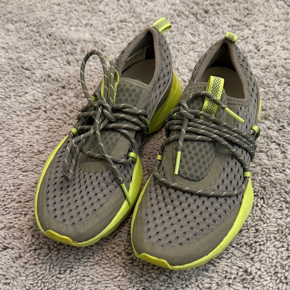 Sorel Neon Yellow and Gray Sneakers